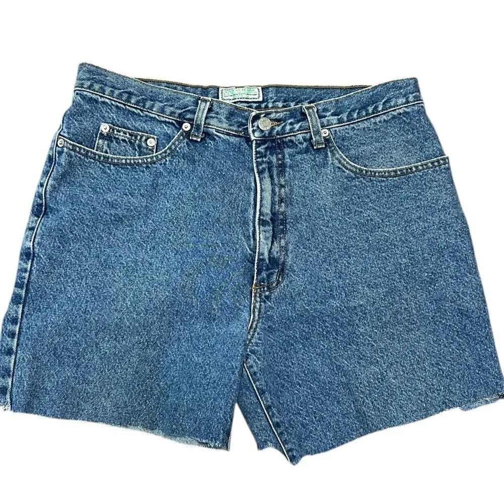 Vintage 90s Guess Jean Shorts Size 34 Cut Off Denim